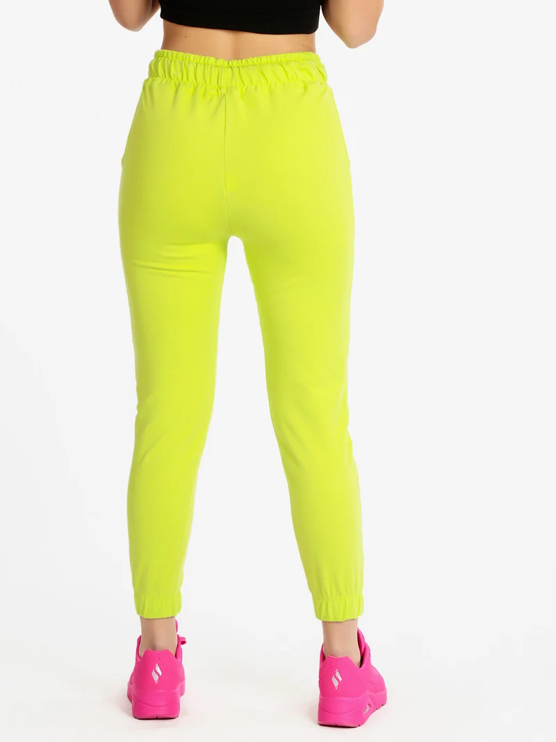 Pantaloni sportivi donna con polsino - mela