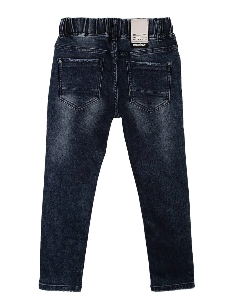 Jeans da bambino con elastico in vita - jeans