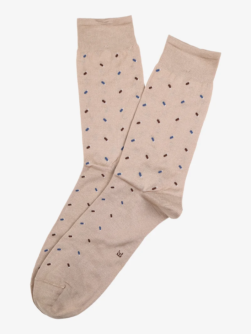 Calze corte da uomo in filo di scozia - beige