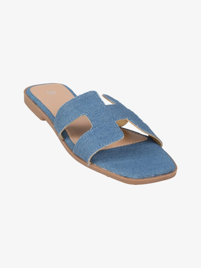 Ciabatte basse da donna - jeans
