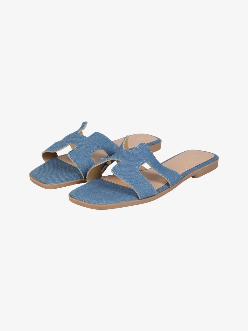 Ciabatte basse da donna - jeans