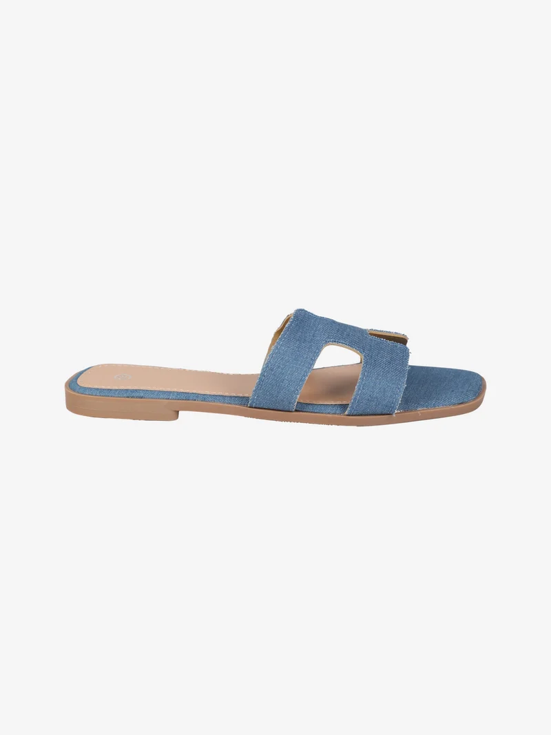 Ciabatte basse da donna - jeans