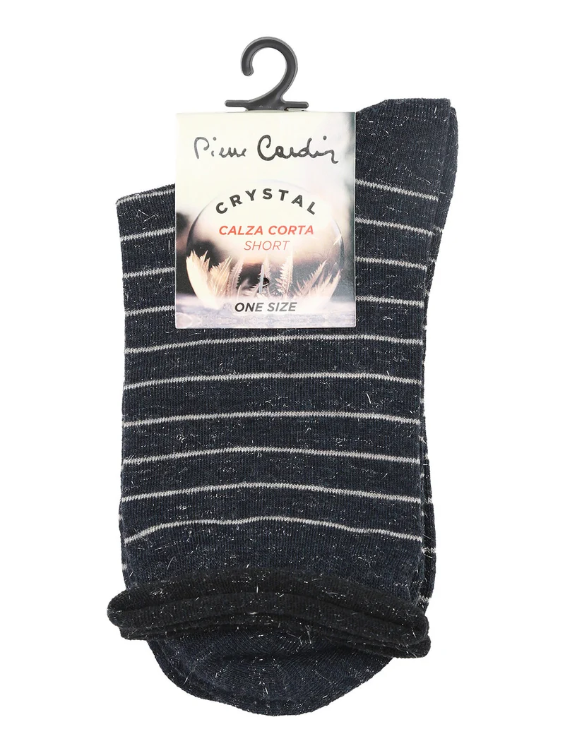 Calze corte da donna a righe - blu scuro