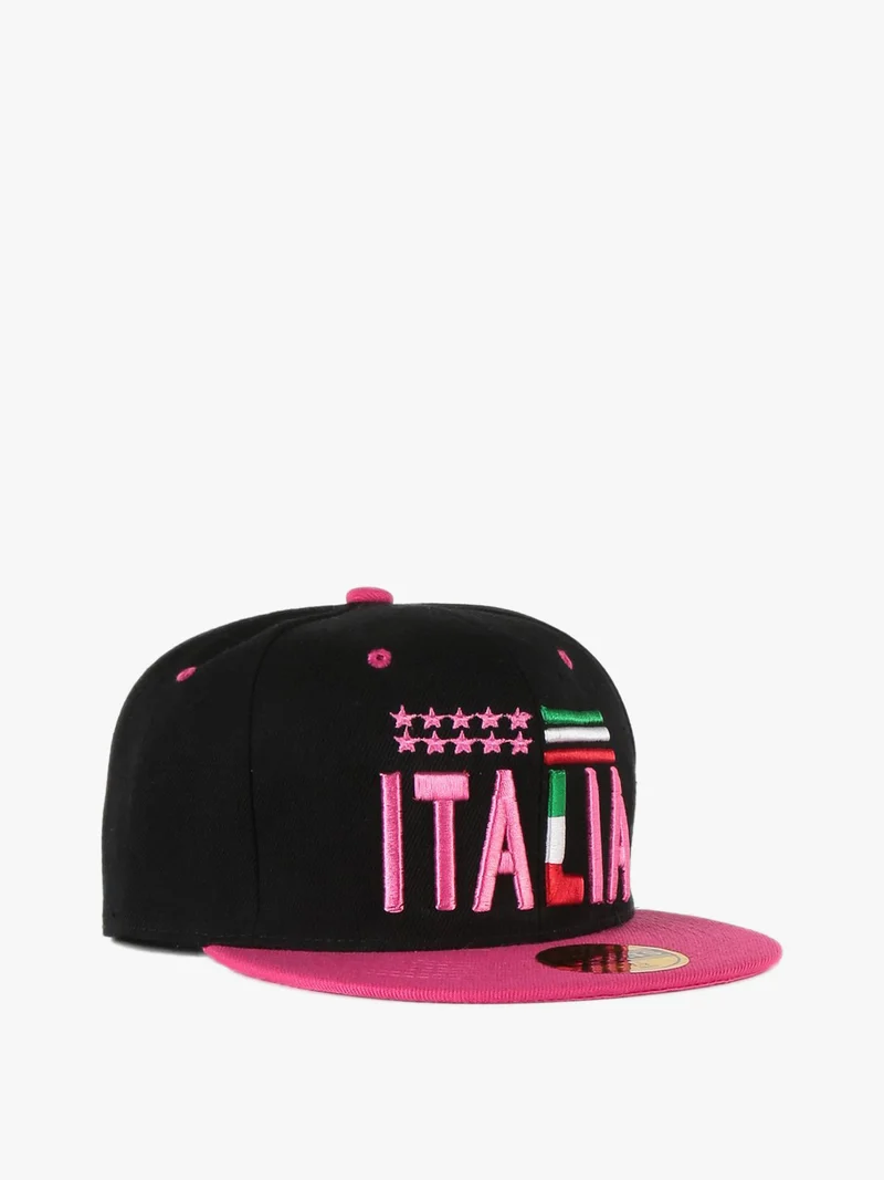 Cappello italia con visiera - nero