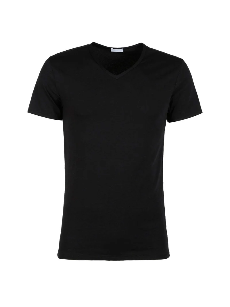 Maglia intima uomo scollo V - nero