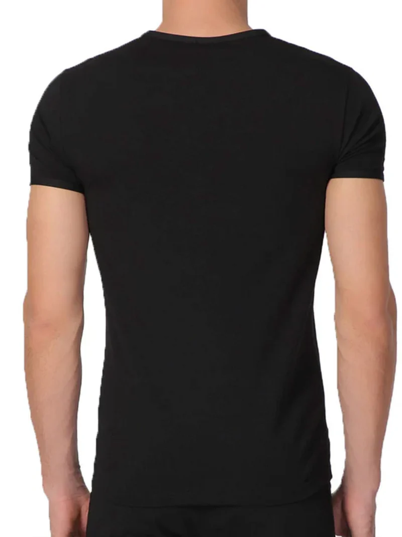 Maglia intima uomo scollo V - nero
