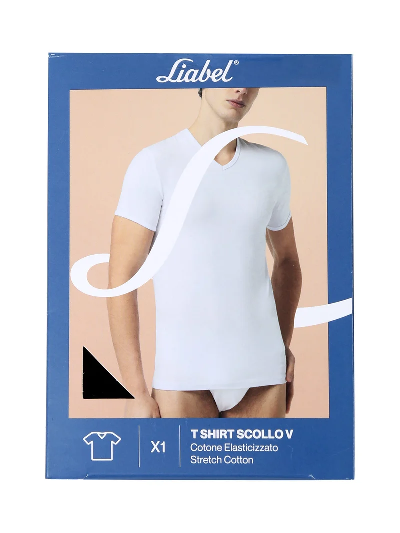 Maglia intima uomo scollo V - nero