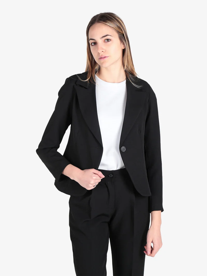 Blazer donna monobttone - nero