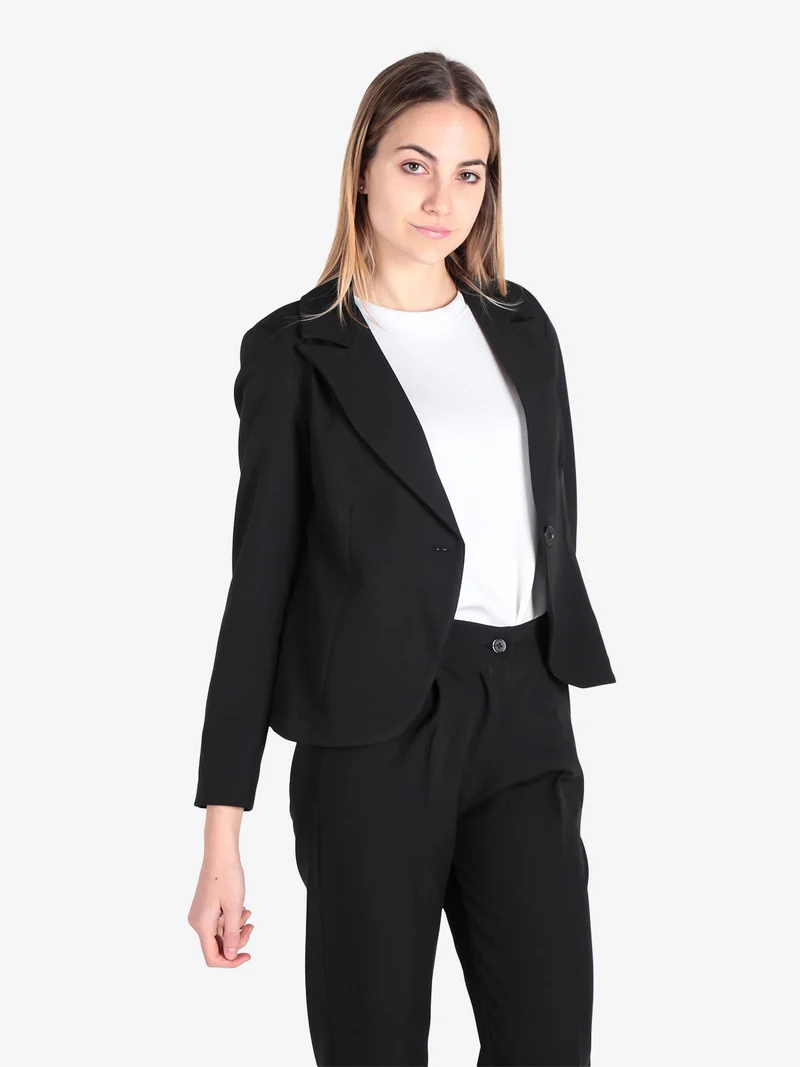 Blazer donna monobttone - nero