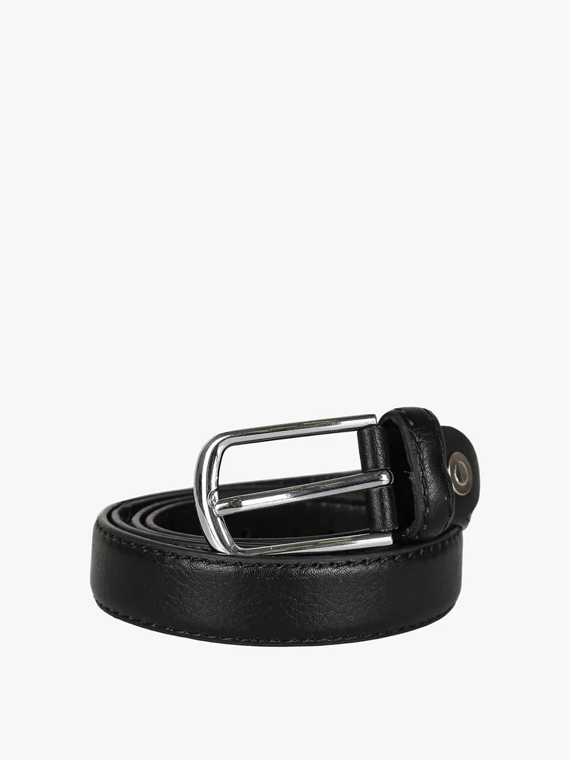 Cintura donna in ecopelle con fibbia - nero