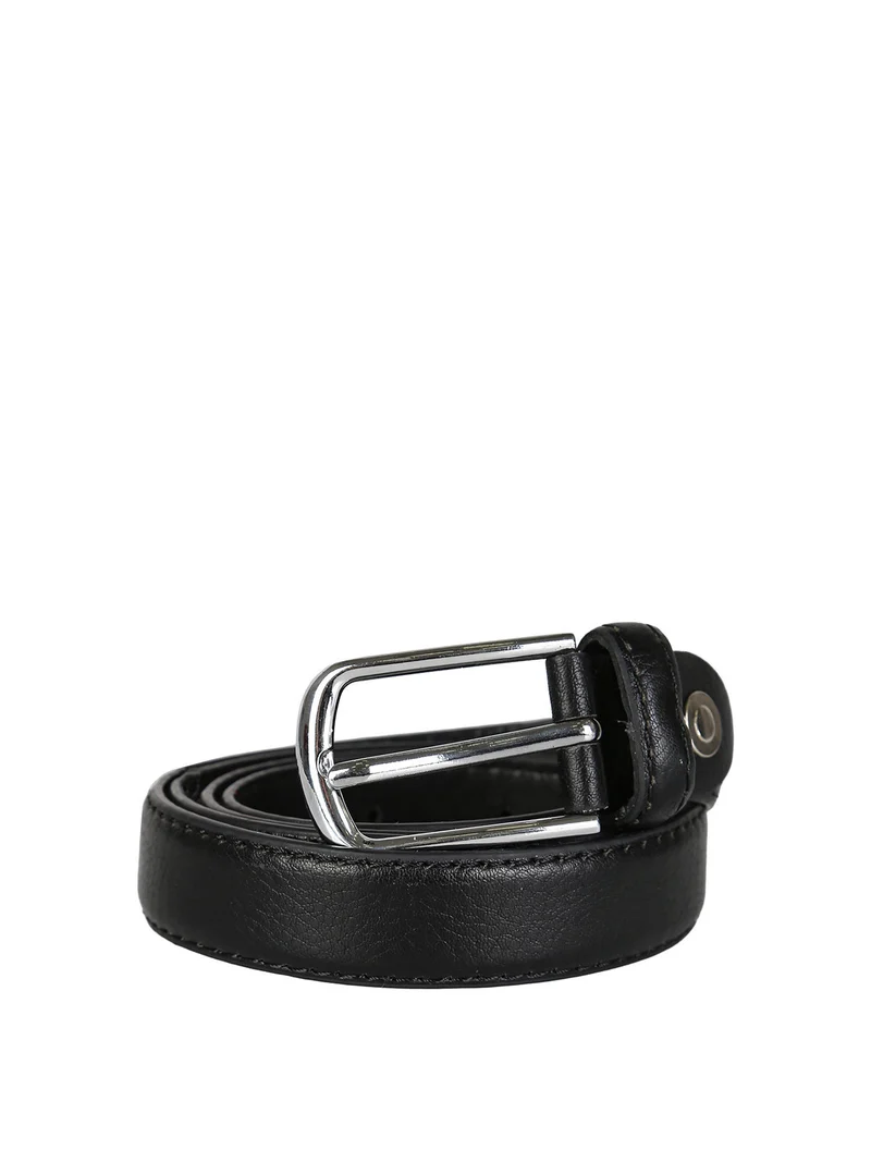 Cintura donna in ecopelle con fibbia - nero