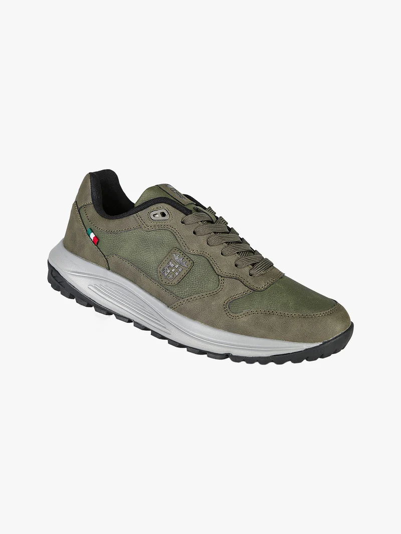 Sneakers da uomo stringate - militare