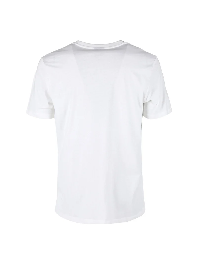 T-shirt da uomo in cotone con stampa - bianco
