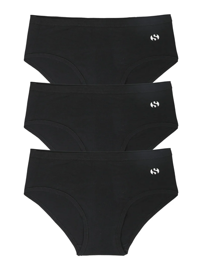 Confezione da 3 slip comfort donna - nero