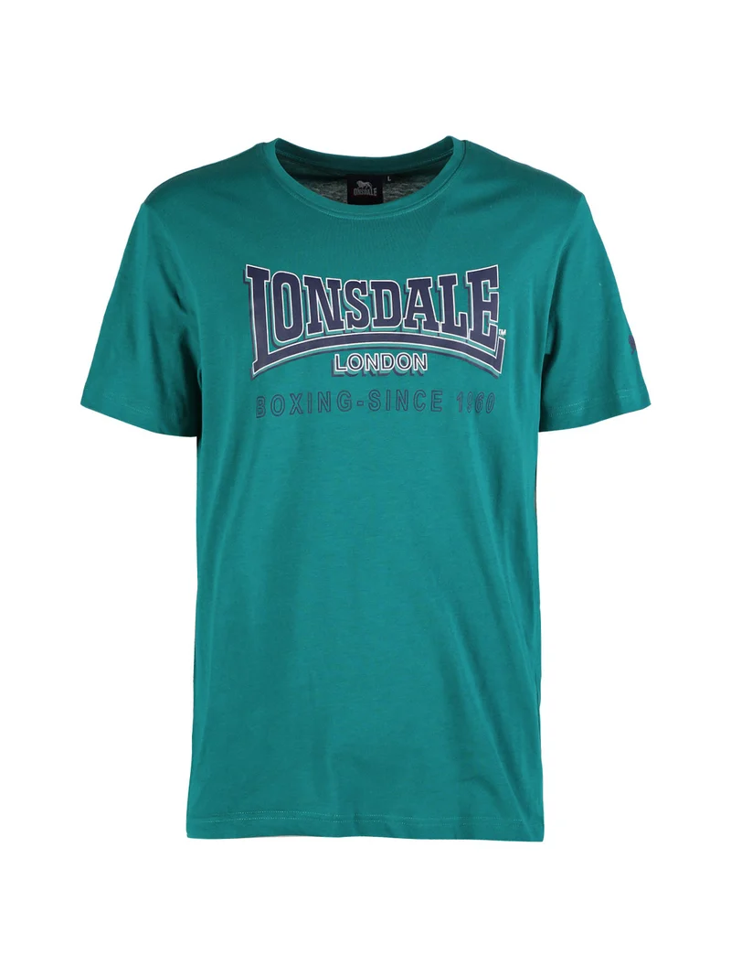 T-shirt da uomo in cotone con stampa logo - verde