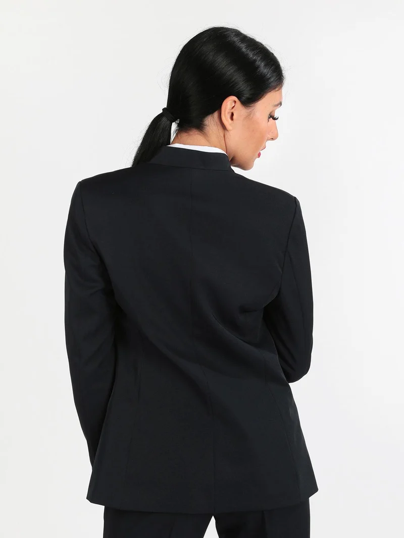 Blazer doppiopetto con bottoni donna - blu scuro
