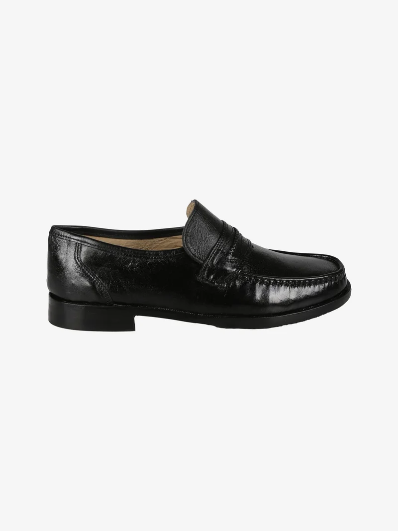 Mocassini in pelle da uomo comfort - nero