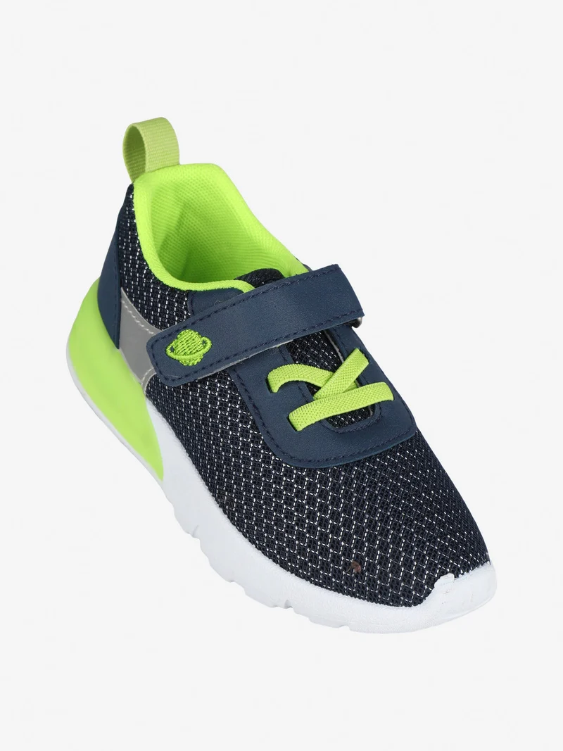 Sneakers da bambino in tessuto con luci - blu scuro