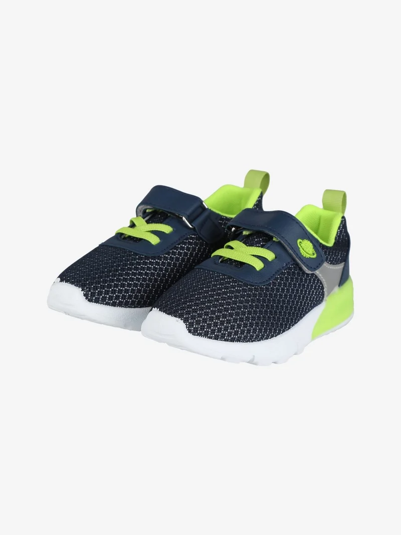 Sneakers da bambino in tessuto con luci - blu scuro