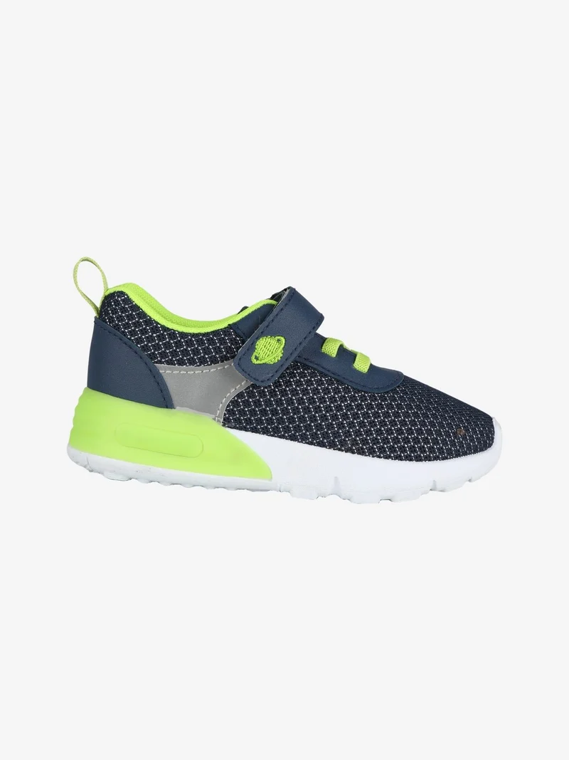 Sneakers da bambino in tessuto con luci - blu scuro