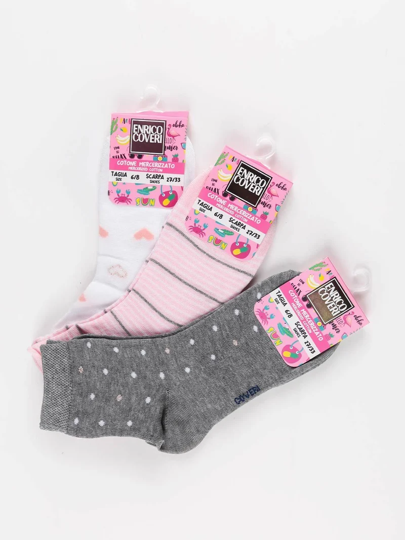 Calze corte bambina - rosa