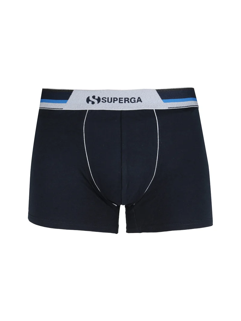 Boxer da uomo in cotone - blu scuro