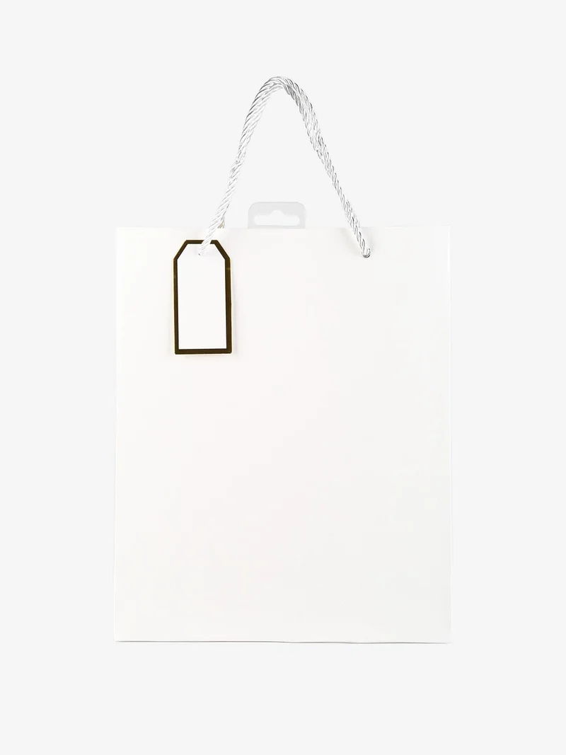 Sacchetto da regalo lucido - bianco