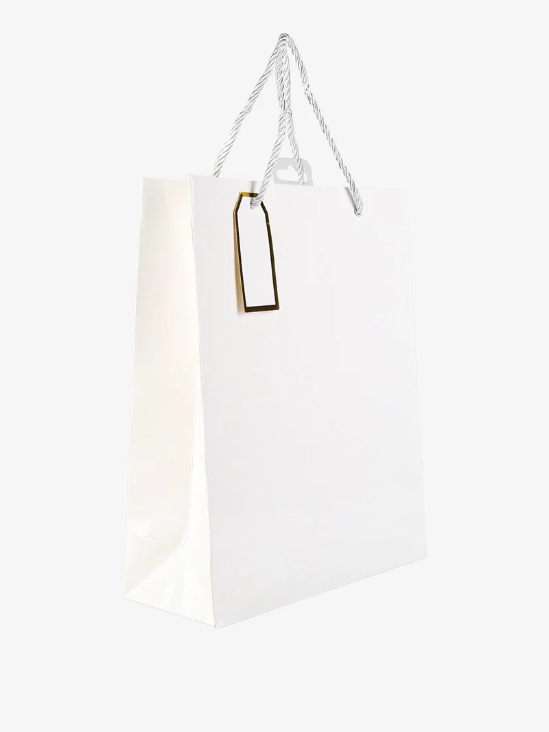 Sacchetto da regalo lucido - bianco