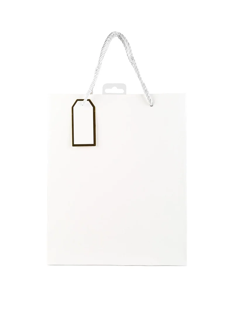 Sacchetto da regalo lucido - bianco