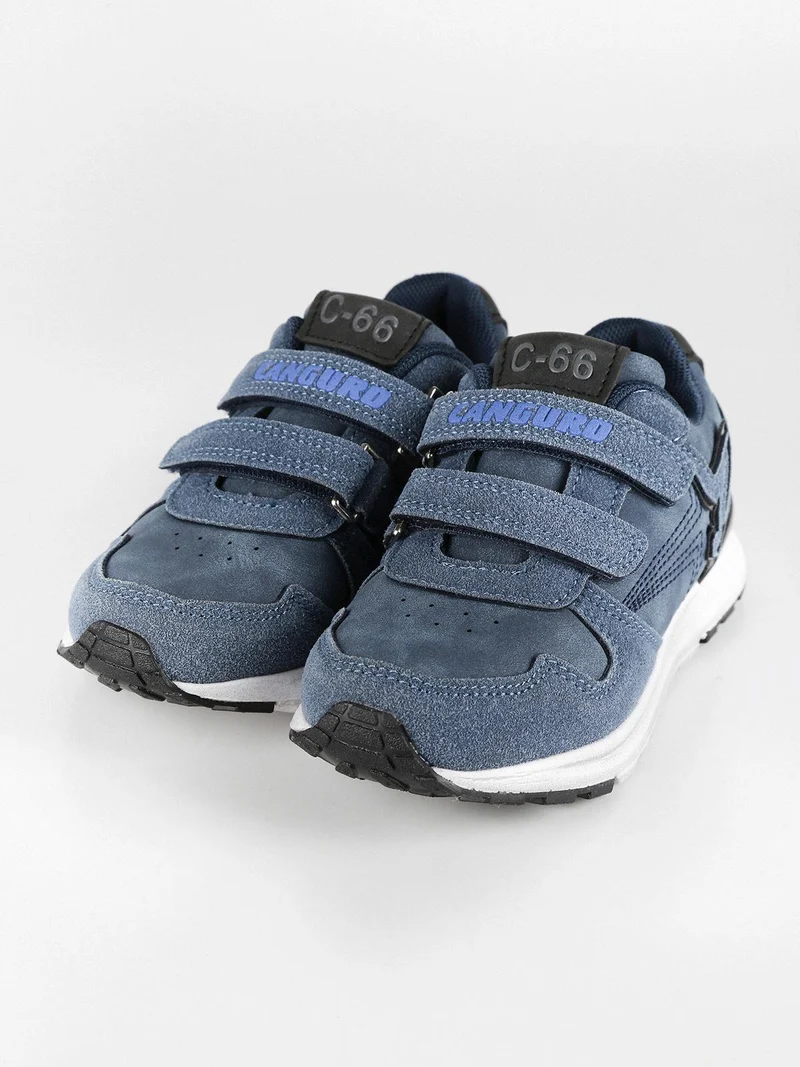 Sneakers bambino con strappi - blu