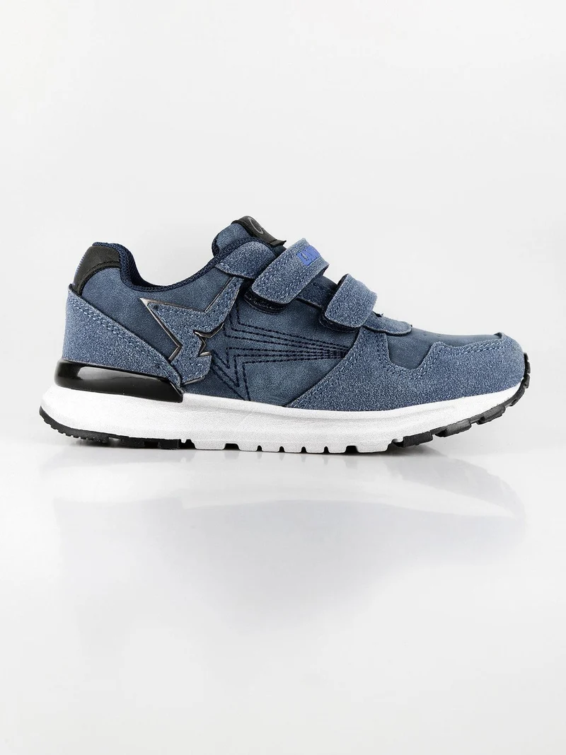 Sneakers bambino con strappi - blu