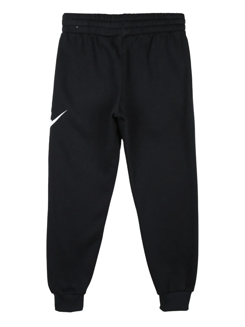 Pantaloni tuta da ragazzi in felpa con polsini - nero
