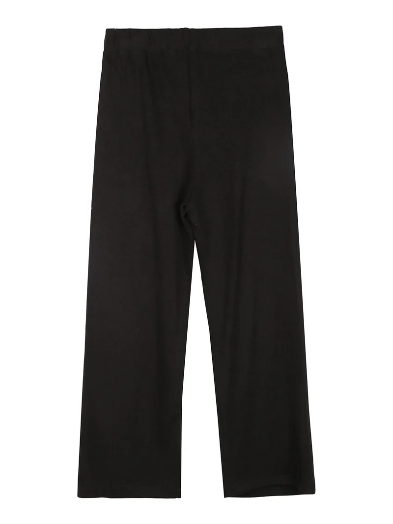 Pantaloni da bambina in maglia - nero