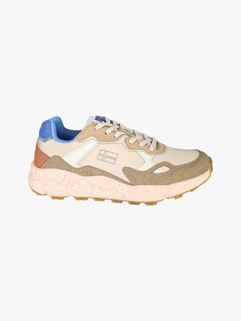 Sneakers stringate da donna - beige
