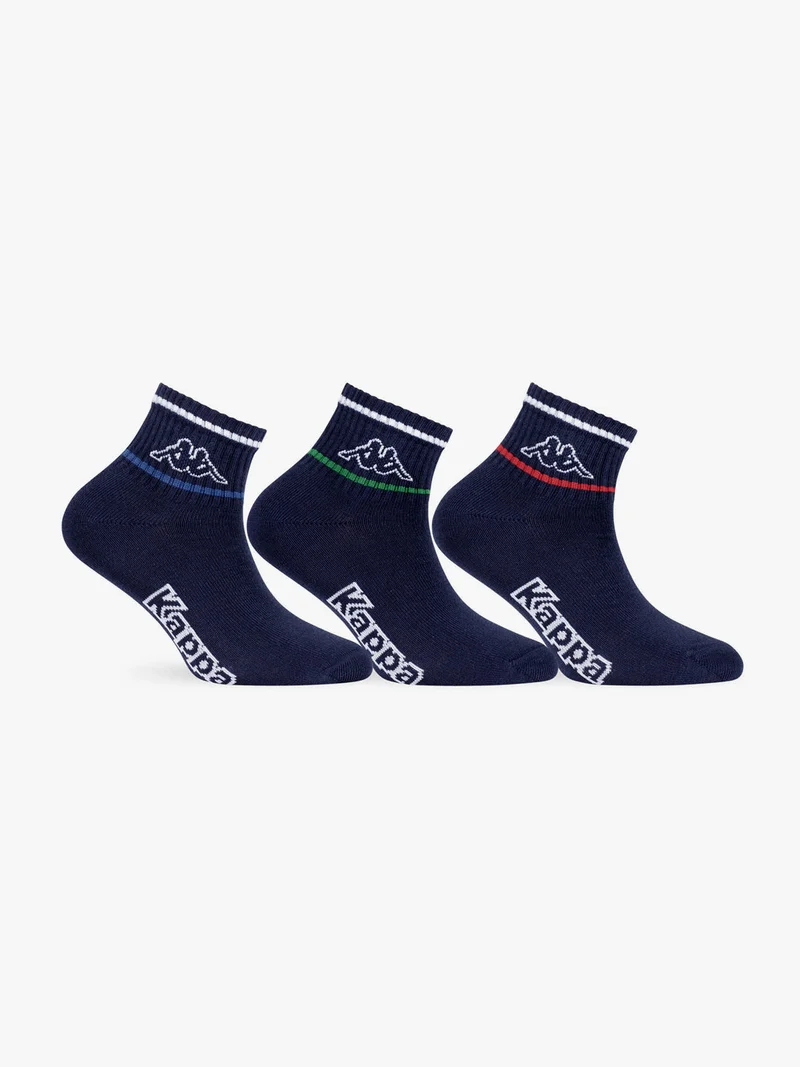 3 Paia di calze corte da bambino - blu scuro