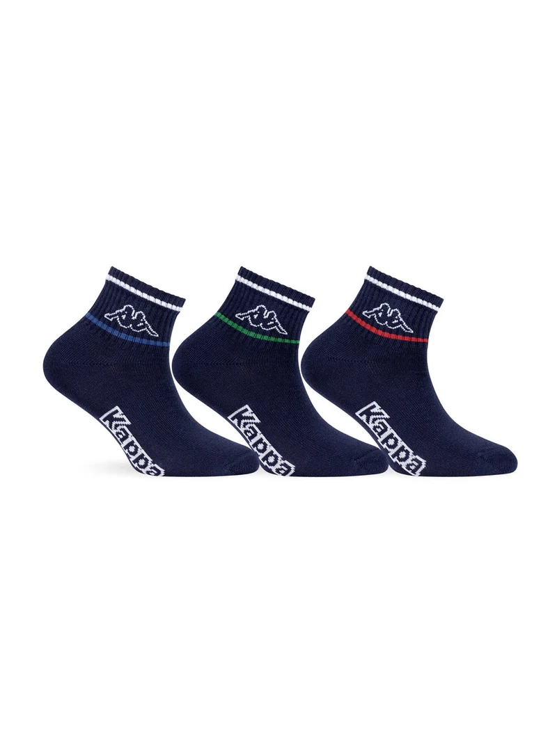 3 Paia di calze corte da bambino - blu scuro
