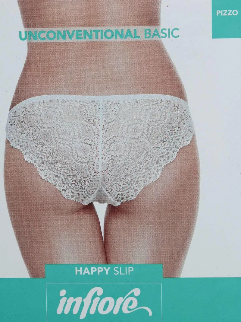 Slip in pizzo - bianco