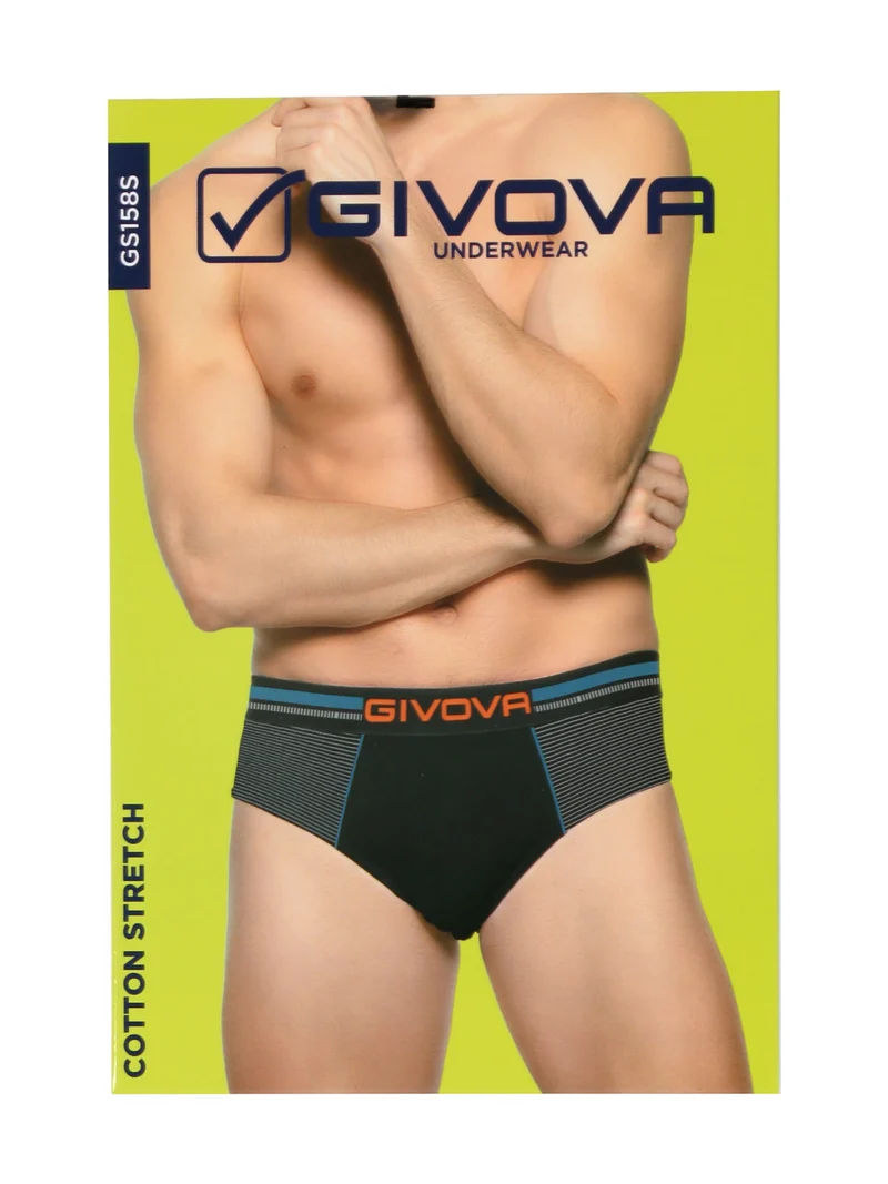 Slip da uomo in cotone bielastico - antracite
