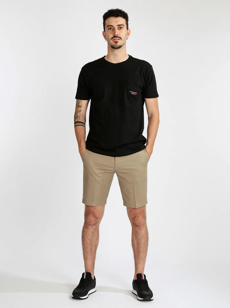 Bermuda chino da uomo in cotone - khaki