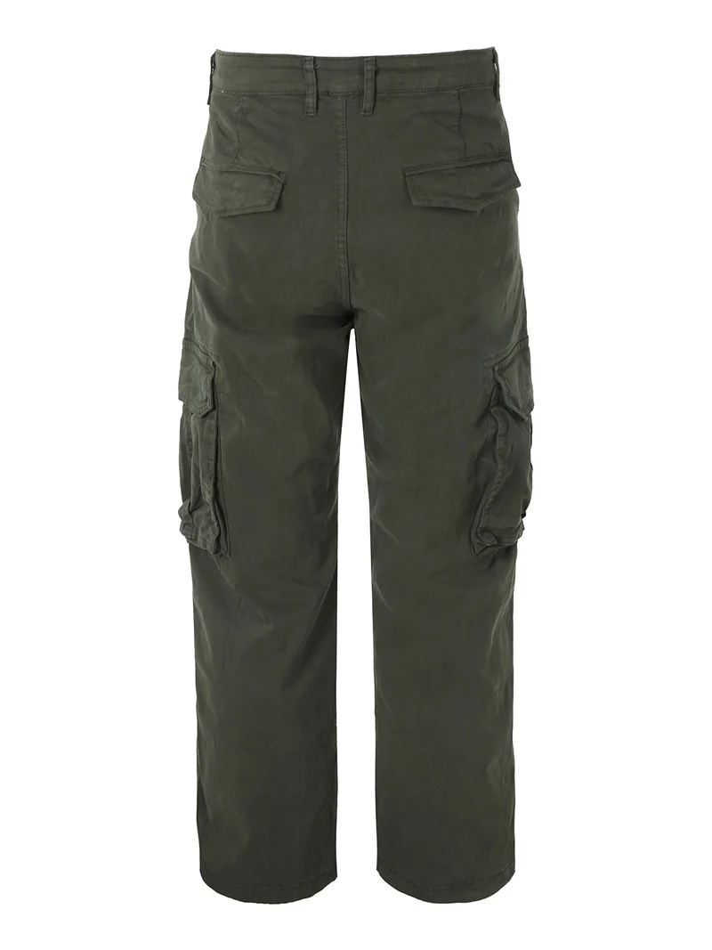 Pantaloni cargo da uomo a gamba dritta - militare
