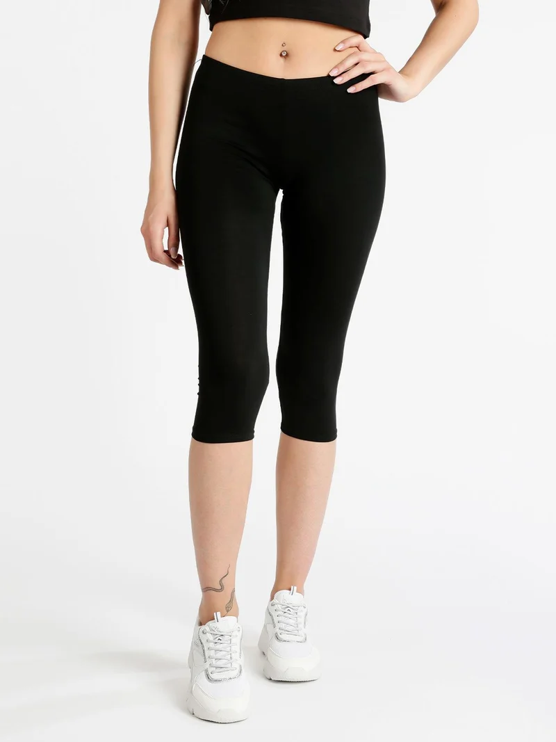 Leggings a 3/4 - nero