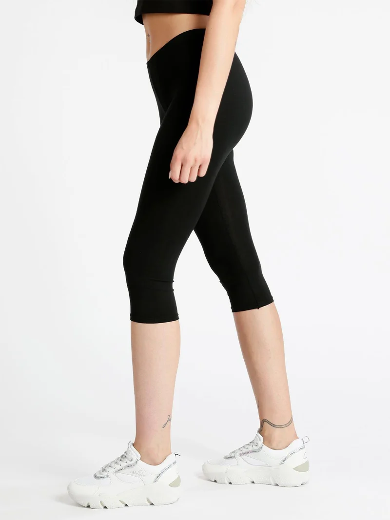 Leggings a 3/4 - nero