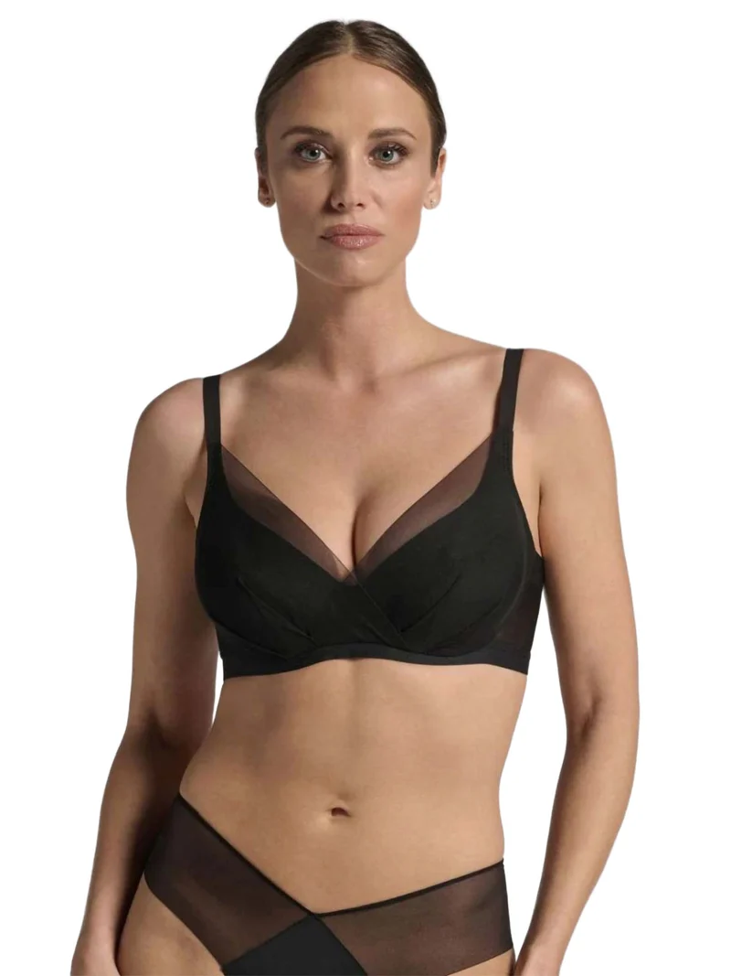 TESORO LEPELBRA 301 Reggiseno donna con ferretto coppa C - nero