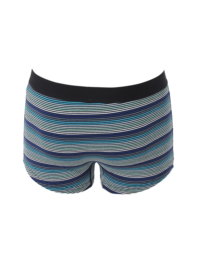 Boxer rigati da uomo in cotone - nero