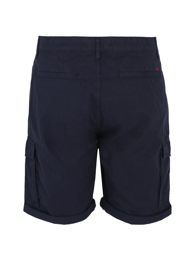 Bermuda uomo con tasconi taglie grandi - blu scuro