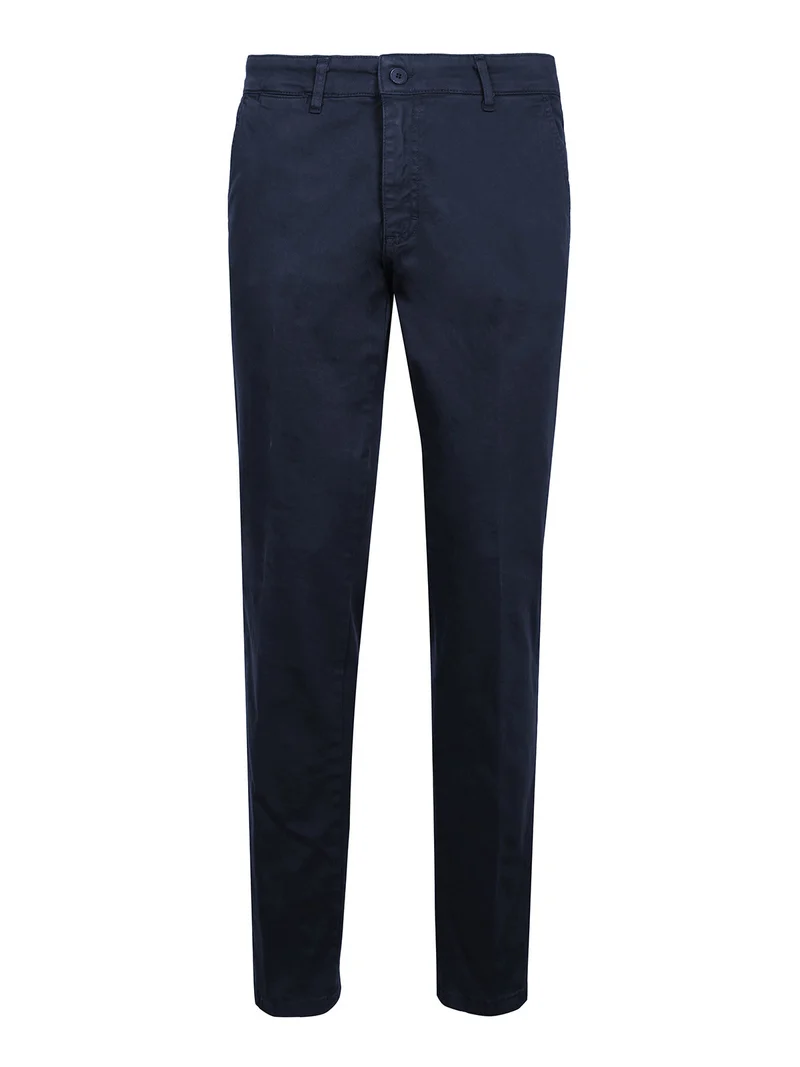 Pantaloni da uomo modello classico con tasche - blu scuro