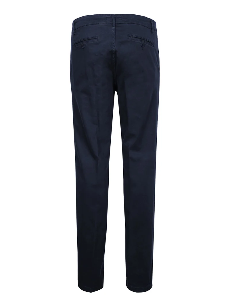 Pantaloni da uomo modello classico con tasche - blu scuro