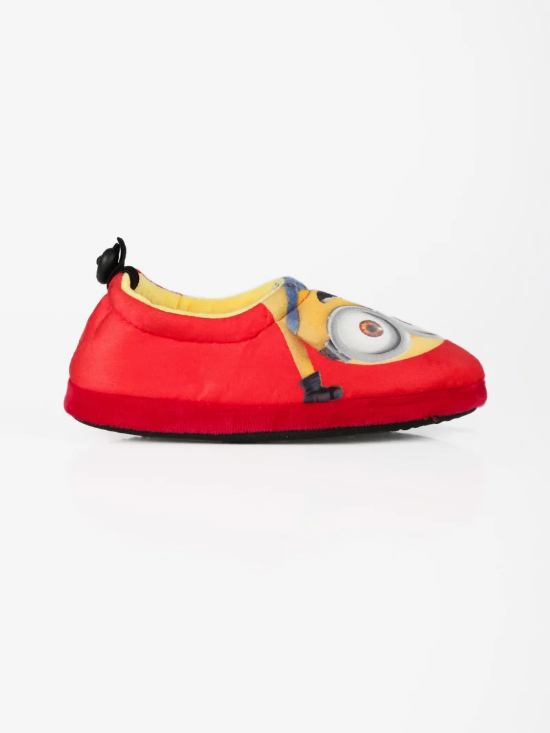 Pantofole chiuse da bambino Minions - rosso