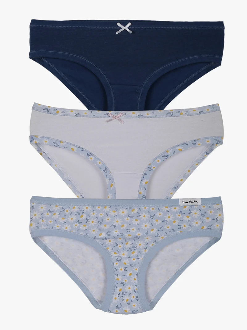 3 slip da bambina assortiti - blu scuro