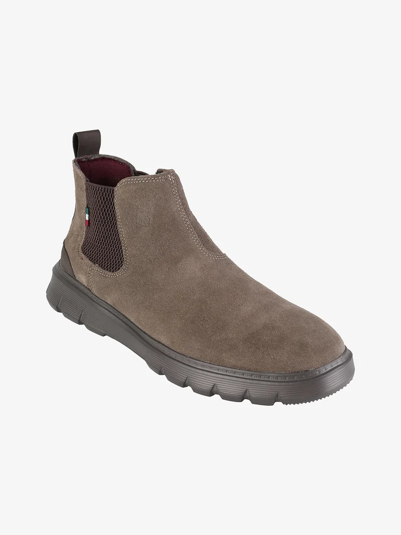 Stivaletti in pelle scamosciata da uomo - taupe